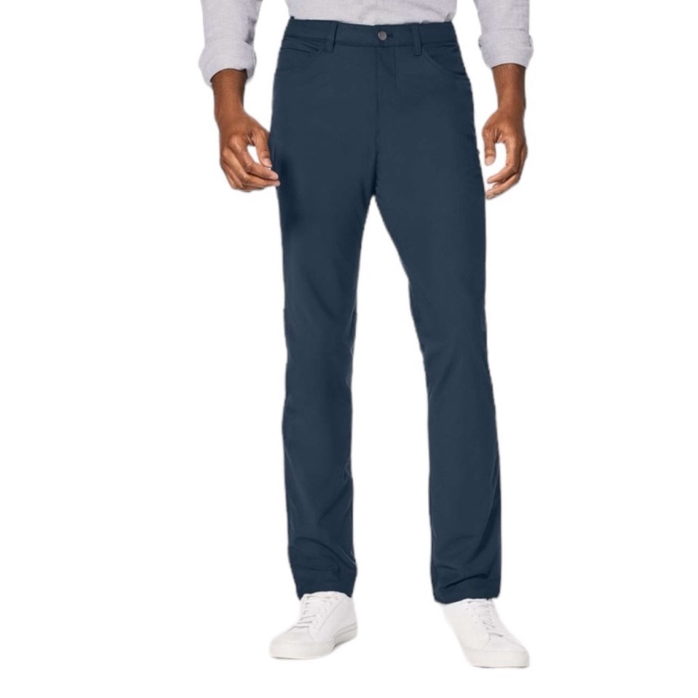 LULULEMON Men’s ABC Pants Warpstreme in Iron Blue Size 34 — GORGEOUS!!!